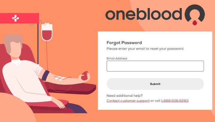 OneBloodRewards Reset Password